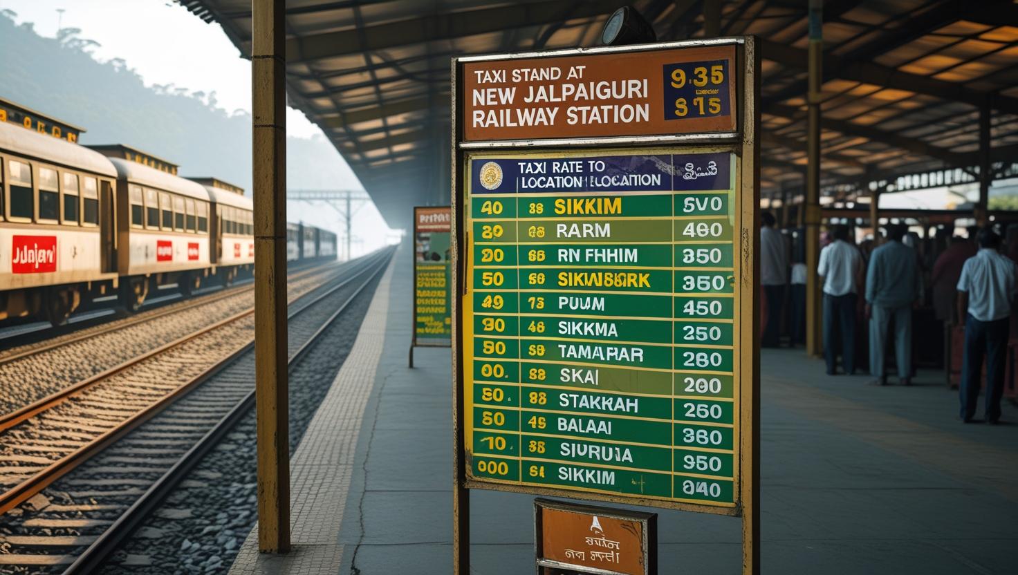 Prepaid Taxi Rates from New Jalpaiguri Railway Station to Sikkim – Tourbix Ride